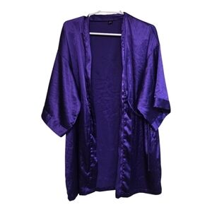 Victoria’s Secret Purple Satin Kimono Robe M/L Sleepwear